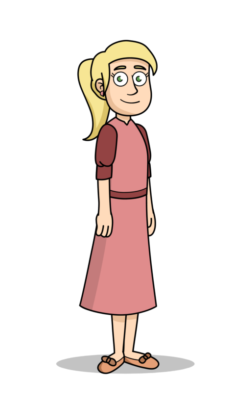 Animated girl character