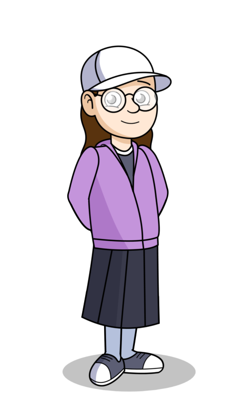 Animated girl character