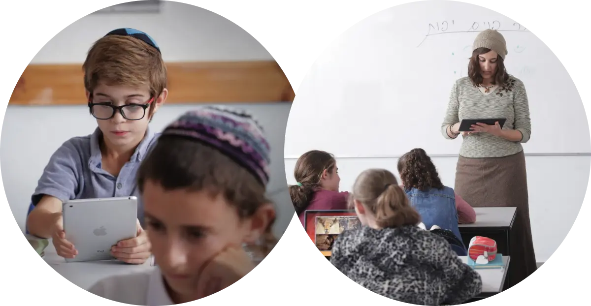 Torah Live App in the classroom